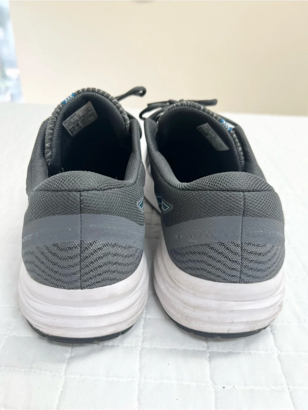 Asics Men’s Patriot Gray Blue Athletic Trail Running Shoes Size 14